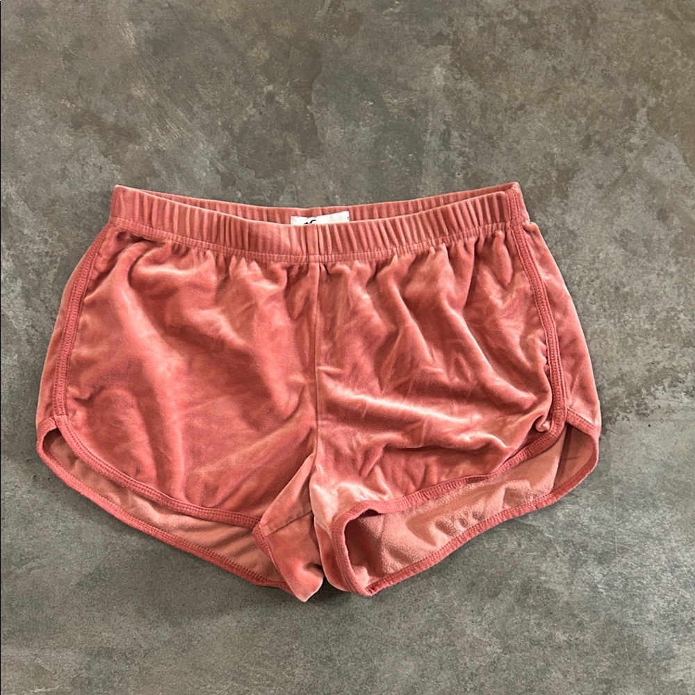 Women’s Velvet Lounge Shorts in Dusty Rose